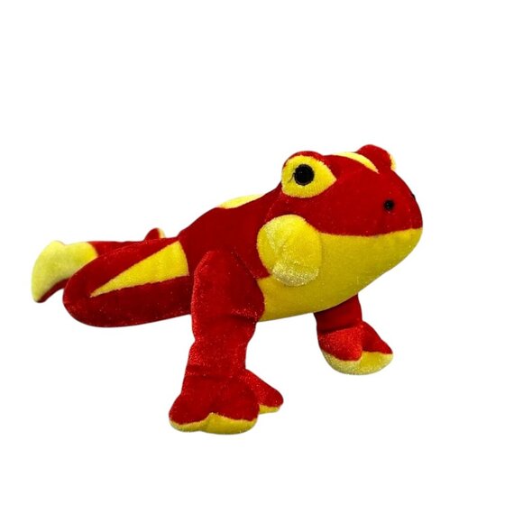 Red & Yellow Tree Frog Plush 15" Stuffed Animal Rain Forest Exotic Tropical - Picture 1 of 12